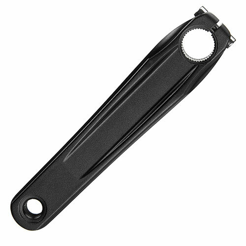 Kurbel E-Bike, links, L=175mm, Offset 13mm Samox, für Shimano, Aluminium, schwarz