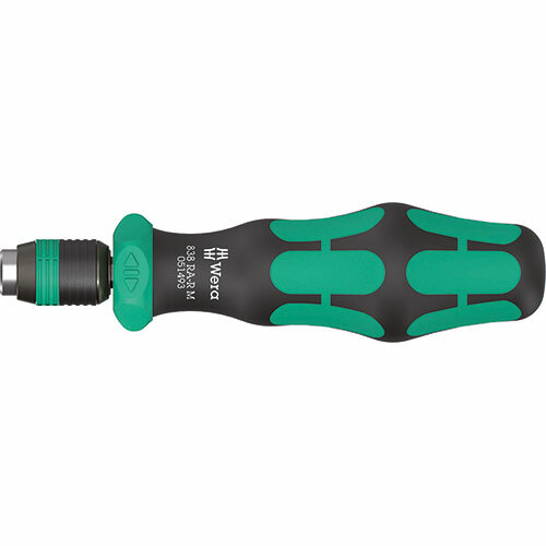 838 RA-R M Bits-Handhalter mit Ratschenfunktion Wera, 1/4"