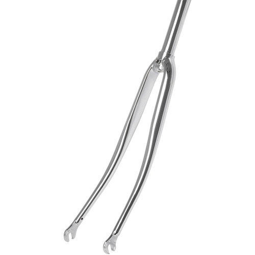 Gabel 28" ROAD 700C CP chrom Ø außen 25,4mm, Schaft 240mm/Gewinde 130mm
