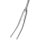 Gabel 28" ROAD 700C CP chrom Ø außen 25,4mm, Schaft 240mm/Gewinde 130mm