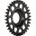 Gates CDX vordere Riemenscheibe 32 Zähne, Direct Mount, Pinion, schwarz