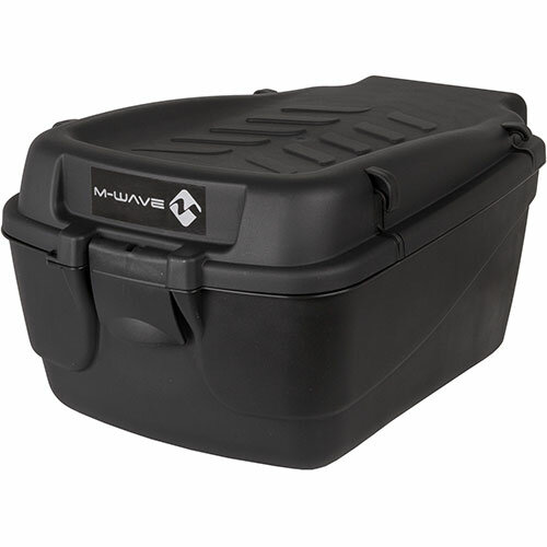 Fahrradkoffer AMSTERDAM EASY Box L-XL M-WAVE, Festmontage, schwarz