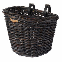 Lenkerkorb DARCY L Rattan Basil, schwarz