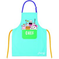 CHEFCLUB Baumwollschürze Blau