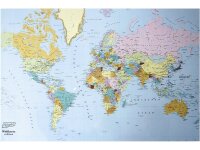 MÜBOPLAST Schreibunterlage Weltkarte 42x66cm