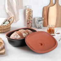 RÖMERTOPF Brot-Frische-Topf ov.Medi schwarz