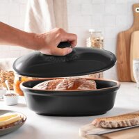 RÖMERTOPF Brot-Frische-Topf ov.Medi schwarz