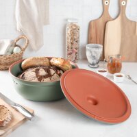 RÖMERTOPF Brot-Frische-Topf rund grün