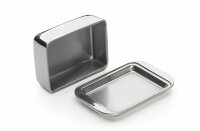 WEIS Butterdose 1/2 Pfund für 250g doppelwandig Edelstahl