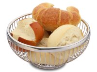 WEIS Brot-/Obstkorb Ø22cm Edelstahl