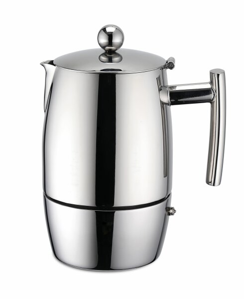 WEIS Espressokocher Premium 10 Tassen Edelstahl