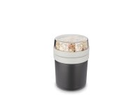 WEIS Lunchbox 0,5l+0,15l zweiteilig schwarz