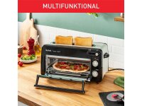 TEFAL TL6008 2in1 Toaster und Miniofen  1300W schwarz/Alu matt