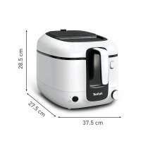 TEFAL FR3101 Fritteuse Super Uno 1,5kg 1800W weiß/schwarz