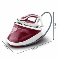 TEFAL GV9711 Dampfgenerator GV Pro Express Ultimate II 3000W weiß/weinrot