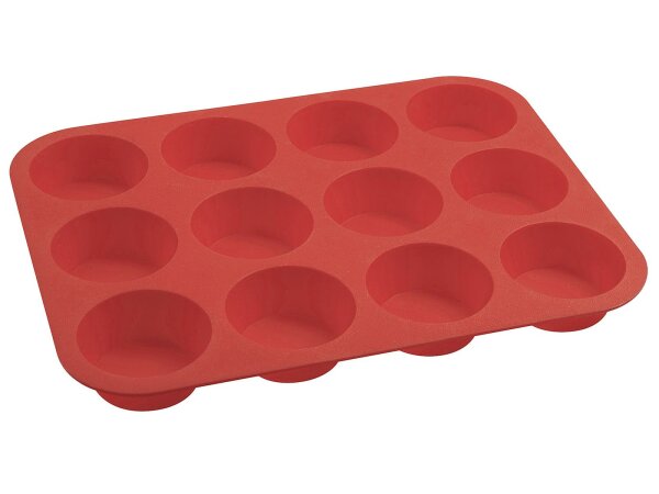 Dr. Oetker Silikon-Muffinform Flexxible Love Platinsilikon 32,5x24,5x3cm 12er Set