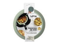 LEKUE Silikonform für Airfryer Ø15cm grün