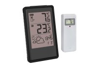 TFA Funk Wetterstation mit Weckfunktion schwarz