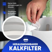 BOMANN Wasserkocher WK 6079 CB 1,7l 2200W weiß
