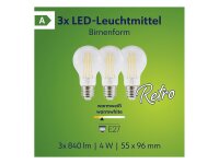 MÜLLER LICHT LED Birne 840lm 3,8W E27 2700K 3er Set