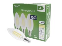MÜLLER LICHT LED Kerze 485lm 2,2W E14 2700K 3er Set
