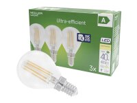 MÜLLER LICHT LED Tropfen 485lm 2,2W E14 2700K 3er Set