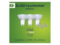 MÜLLER LICHT LED Reflektor 345lm GU10 2700K 3er Set