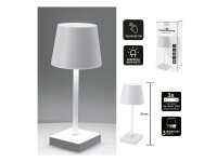 Tischleuchte LED  batteriebetrieben weiß 26cm