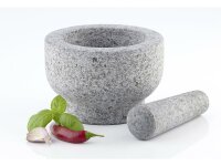 Mörser mit Stößel Granit Ø ca.15cm