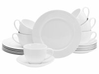 CREATABLE Kaffeeset Fleur Royal weiß 18teilig