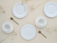 CREATABLE Kaffeeset Fleur Royal weiß 18teilig