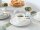 CREATABLE Kaffeeset Fleur Royal weiß 18teilig