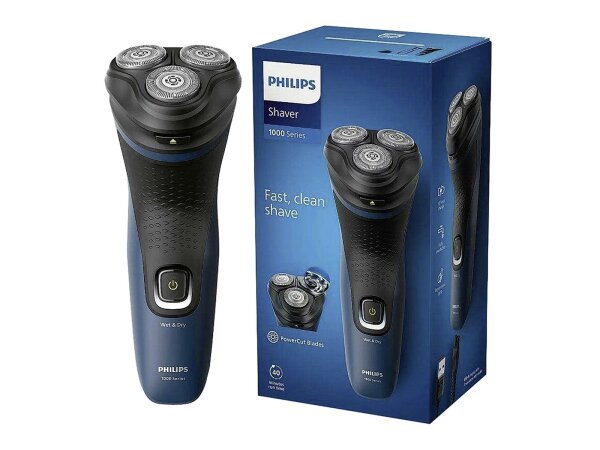 PHILIPS Rasierer S1151/00 schwarz/blau