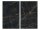 ALLSTAR Glasabdeckplatte Marmor schwarz 2er