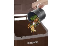 WENKO Komposteimer mit Aktivkohlefilter Nero 6l schwarz