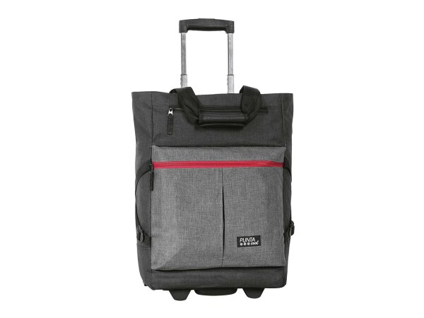 PUNTA Einkaufstrolley Vortasche mit Kühlfunktion 33l 36x50x20cm schwarz/dunkelgrau