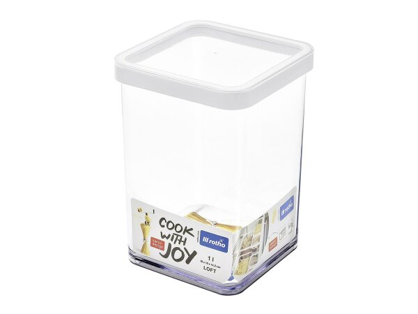 ROTHO Vorratsdose Loft Premium 1l quadratisch
