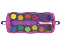 FABER CASTELL Farbkasten Connector Einhorn 12er+ Deckweiß