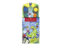 FABER CASTELL Farbkasten Connector Dino 12er +...