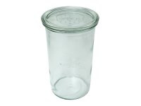 WECK Rundrandglas Sturz 1050ml mit Deckel 100mm inkl....