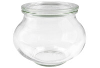 WECK Rundrandglas Schmuckform 560ml mit Deckel 80mm inkl....
