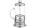 HI Kaffeebereiter 1l Edelstahl/Glas