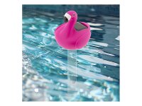 HI Solarbetriebener Thermometer Flamingo