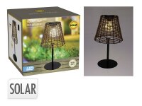 Solar Tischlampe 20x20x33cm natur