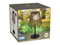 Solar Tischlampe 20x20x33cm natur