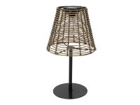 Solar Tischlampe 20x20x33cm natur