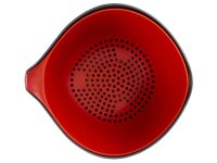 Dr. Oetker Schüssel und Sieb-Set 2teilig Kunststoff PP grau/rot