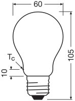OSRAM Birne LED Filament Ultra EFF. E27 5W 470lm 3.000K