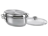 GSW Edelstahlbräter 3 in 1 oval 38cm