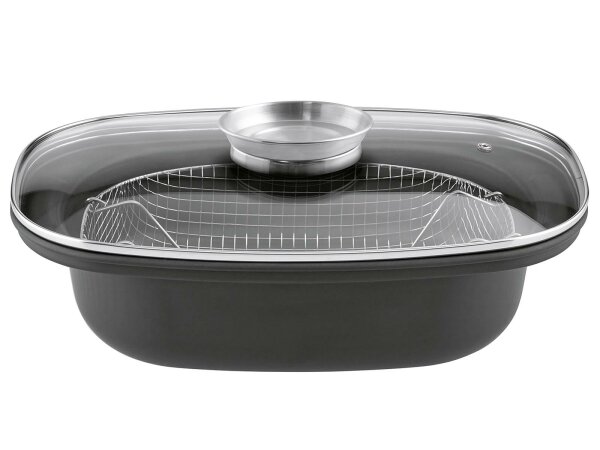 GSW Aromabräter 39x25cm 4l mit Drahteinsatz